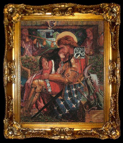framed  Dante Gabriel Rossetti The Wedding of Saint George and Princess Sabra, ta009-2